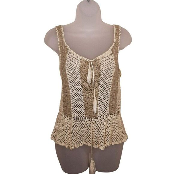 Fil-Pride Vintage Bohemian Crochet Top - Picture 1 of 6